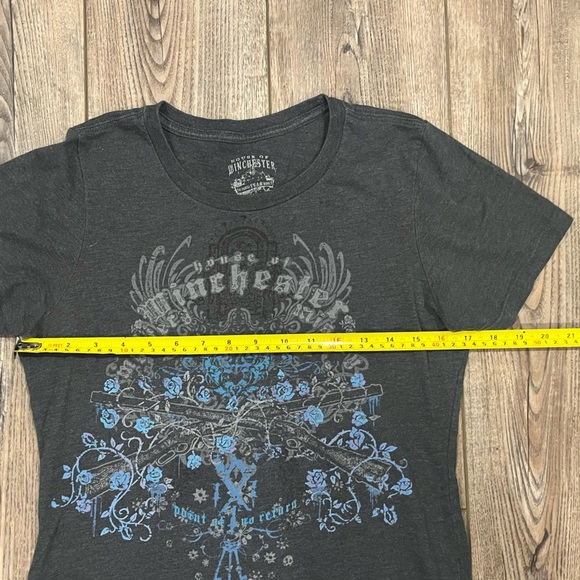 House of Winchester Grey Graphic T-Shirt size L - gothic, Halloween - Picture 6 of 6